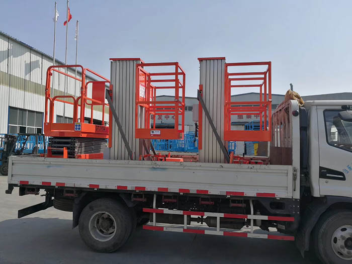 铝合金升降机发货